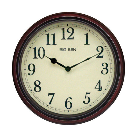 WESTCLOX PLASTIC WALL CLOCK15.5"" 73004P